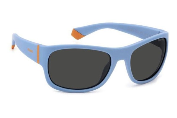 Слънчеви очила Polaroid Junior PLD8064/S MVU/M9 Polarized Правоъгълни Синя