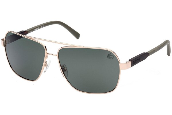 Слънчеви очила Timberland TB9257 32R Polarized Пилотни Златна