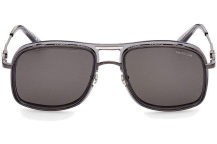 Слънчеви очила Moncler ML0223 01D Polarized Пилотни Черна