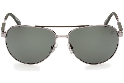 Слънчеви очила Timberland TB9282 08R Polarized Пилотни Сребърна