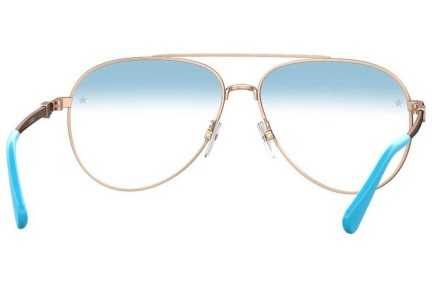 Очила Chiara Ferragni CF1009/BB HOT/K6 blue-light [non-prescription] Пилотни Златна