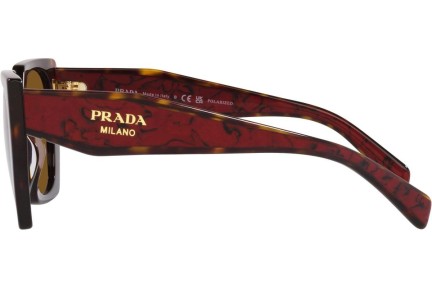 Слънчеви очила Prada PR15WS 2AU5Y1 Polarized Квадратни Хавана