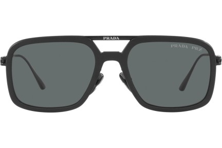 Слънчеви очила Prada PR57ZS 1BO5Z1 Polarized Квадратни Черна