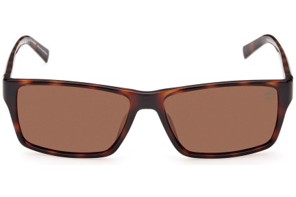 Слънчеви очила Timberland TB9297 52H Polarized Правоъгълни Хавана