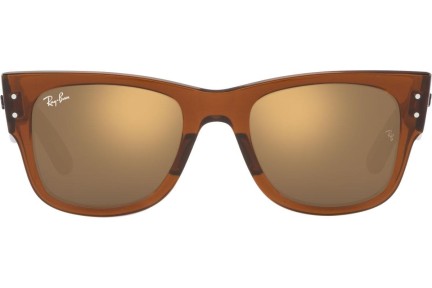 Слънчеви очила Ray-Ban Mega Wayfarer RB0840S 663693 Квадратни Кафява