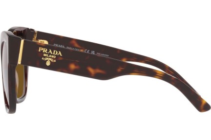 Слънчеви очила Prada PR17ZS 2AU5Y1 Polarized Квадратни Хавана