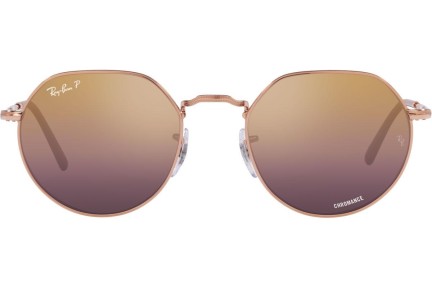 Слънчеви очила Ray-Ban Jack Chromance Collection RB3565 9202G9 Polarized Заоблени Златна