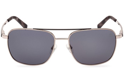 Слънчеви очила Timberland TB9303 08D Polarized Пилотни Сребърна