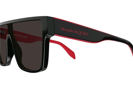 Слънчеви очила Alexander McQueen AM0354S 003 Flat Top Черна