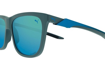 Слънчеви очила Puma PU0360S 003 Polarized Квадратни Синя