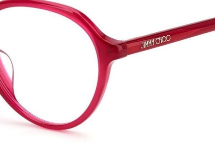 Очила Jimmy Choo JC345/F 8CQ Заоблени Червена