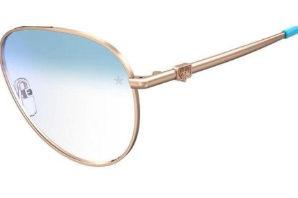 Очила Chiara Ferragni CF1009/BB HOT/K6 blue-light [non-prescription] Пилотни Златна