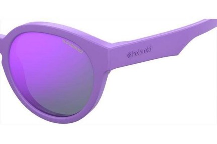 Слънчеви очила Polaroid Junior PLD8019/S/SM B3V/MF Polarized Заоблени Виолетова