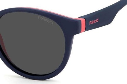 Слънчеви очила Polaroid Junior PLD8048/S BR0/M9 Polarized Заоблени Синя