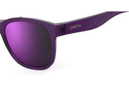 Слънчеви очила Smith CAPER 141/DF Polarized Квадратни Виолетова