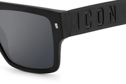 Слънчеви очила Dsquared2 ICON0003/S 003/T4 Flat Top Черна