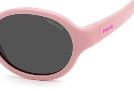 Слънчеви очила Polaroid Junior PLDK004/S 35J/M9 Polarized Овални Розова