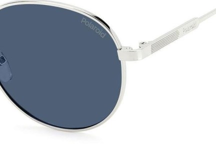 Слънчеви очила Polaroid PLD4135/S/X 010/C3 Polarized Заоблени Сребърна