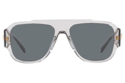 Слънчеви очила Versace Macy'S Aviator VE4436U 530580 Flat Top Сива