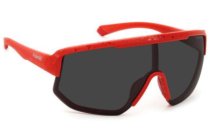 Слънчеви очила Polaroid PLD7047/S 0Z3/M9 Polarized С единични стъкла | Shield Червена