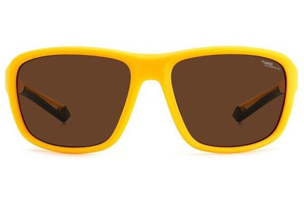 Слънчеви очила Polaroid PLD7049/S 2V7/47 Polarized Правоъгълни Жълта