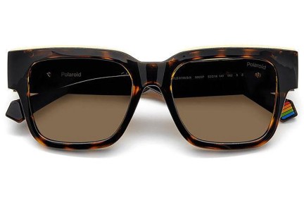 Слънчеви очила Polaroid PLD6198/S/X 086/SP Polarized Квадратни Хавана