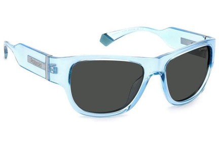 Слънчеви очила Polaroid PLD6197/S MVU/M9 Polarized Квадратни Синя