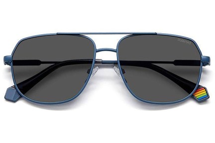 Слънчеви очила Polaroid PLD6195/S/X FLL/M9 Polarized Пилотни Синя