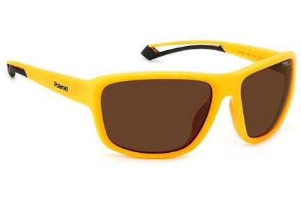 Слънчеви очила Polaroid PLD7049/S 2V7/47 Polarized Правоъгълни Жълта