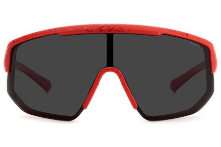 Слънчеви очила Polaroid PLD7047/S 0Z3/M9 Polarized С единични стъкла | Shield Червена