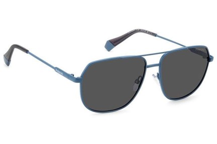 Слънчеви очила Polaroid PLD6195/S/X FLL/M9 Polarized Пилотни Синя