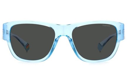 Слънчеви очила Polaroid PLD6197/S MVU/M9 Polarized Квадратни Синя