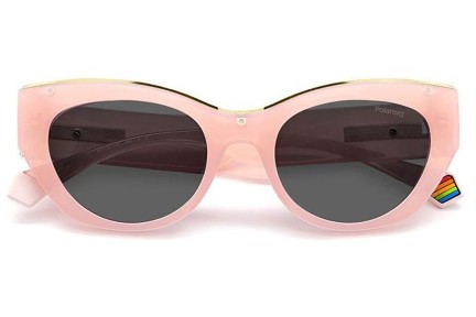 Слънчеви очила Polaroid PLD6199/S/X 35J/M9 Polarized Око на котка Розова