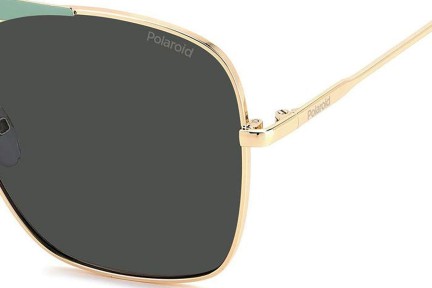 Слънчеви очила Polaroid PLD6201/S/X 3JN/M9 Polarized Квадратни Златна