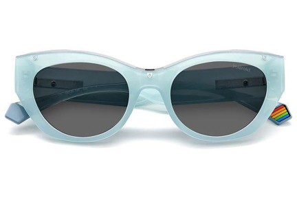 Слънчеви очила Polaroid PLD6199/S/X MVU/M9 Polarized Око на котка Синя