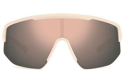 Слънчеви очила Polaroid PLD7047/S Z1P/JQ Polarized С единични стъкла | Shield Бяла