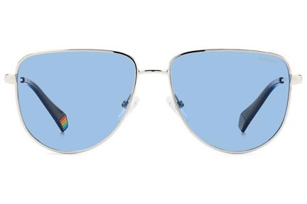 Слънчеви очила Polaroid PLD6196/S/X 010/C3 Polarized Овални Сребърна