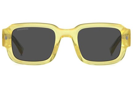 Слънчеви очила Dsquared2 ICON0009/S 40G/IR Правоъгълни Жълта