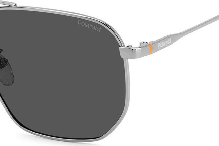 Слънчеви очила Polaroid PLD4141/G/S/X KJ1/M9 Polarized Квадратни Сребърна