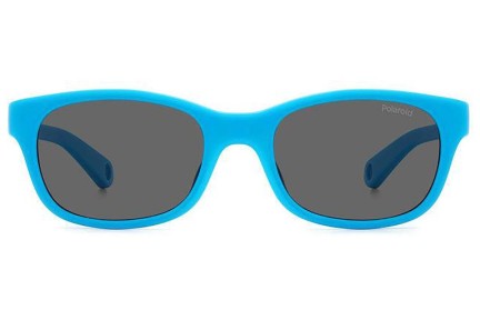 Слънчеви очила Polaroid Junior PLDK006/S MVU/M9 Polarized Правоъгълни Синя