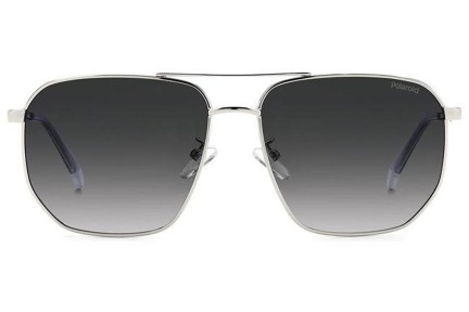 Слънчеви очила Polaroid PLD4141/G/S/X 010/WJ Polarized Квадратни Сребърна