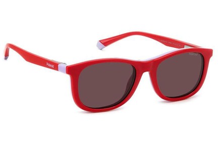 Очила Polaroid Junior PLD8054/CS 7PR/KL Polarized Правоъгълни Виолетова