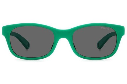 Слънчеви очила Polaroid Junior PLDK006/S 1ED/M9 Polarized Правоъгълни Зелена