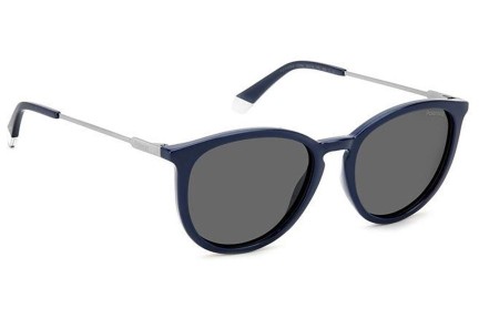 Слънчеви очила Polaroid PLD4143/S/X PJP/M9 Polarized Заоблени Синя