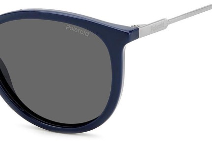 Слънчеви очила Polaroid PLD4143/S/X PJP/M9 Polarized Заоблени Синя