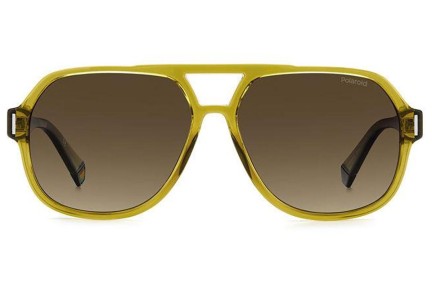 Слънчеви очила Polaroid PLD6193/S FMP/LA Polarized Пилотни Жълта