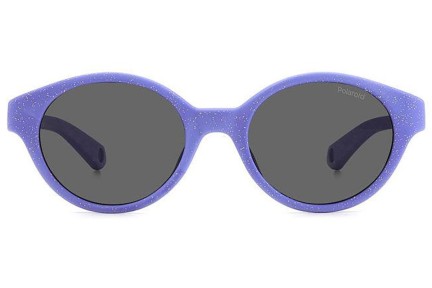 Слънчеви очила Polaroid Junior PLDK007/S MW2/M9 Polarized Овални Виолетова