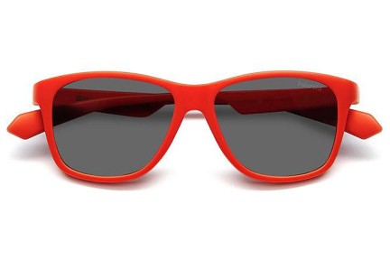 Слънчеви очила Polaroid Junior PLD8052/S IWK/M9 Polarized Квадратни Червена