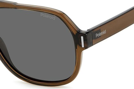 Слънчеви очила Polaroid PLD6193/S 09Q/M9 Polarized Пилотни Кафява