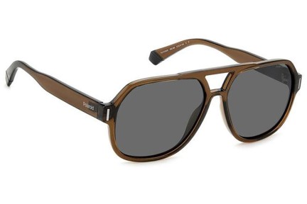 Слънчеви очила Polaroid PLD6193/S 09Q/M9 Polarized Пилотни Кафява